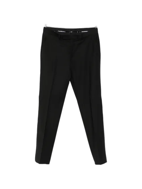 Karl Lagerfeld satin-trim pressed-crease trousers