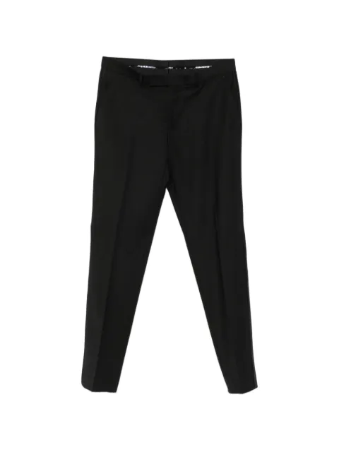 Karl Lagerfeld satin-trim pressed-crease trousers