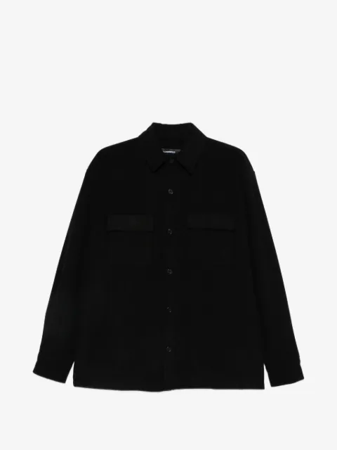 Karl Lagerfeld corduroy-texture flap-pocket overshirt