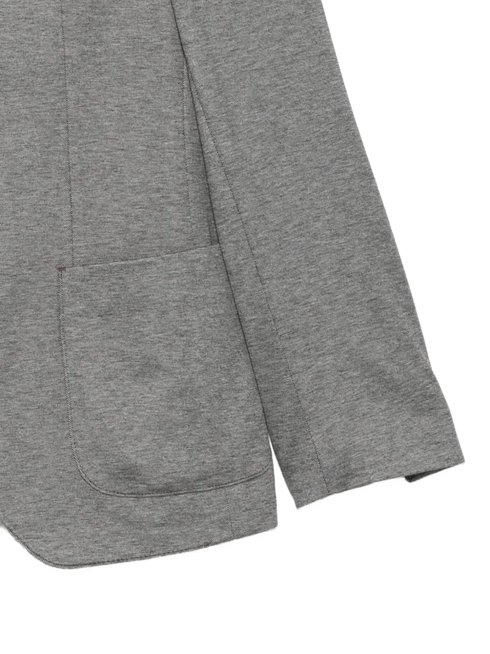 Karl Lagerfeld Blazer met enkele rij knopen en gekerfde revers Grijs