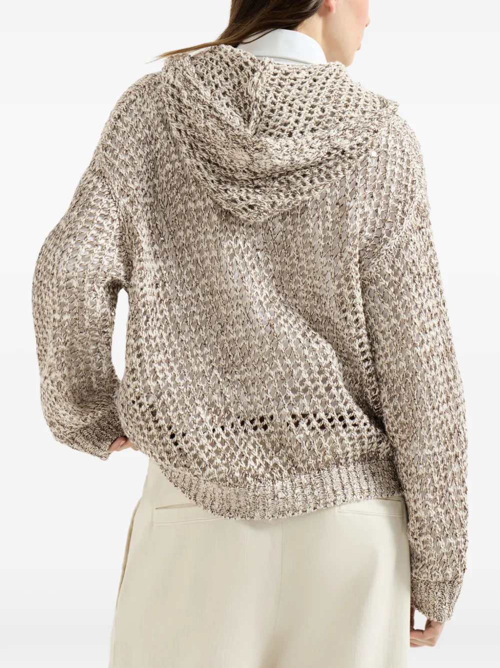 Brunello Cucinelli Dazzling chiné vest Beige