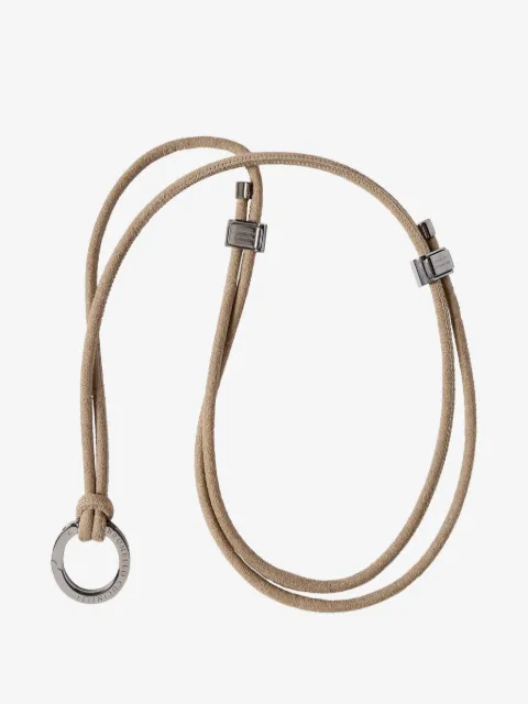 Brunello Cucinelli  Alcantara glasses cord with monili