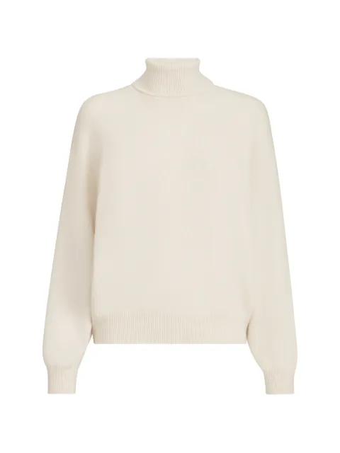 Brunello Cucinelli — cashmere turtleneck sweater with monili