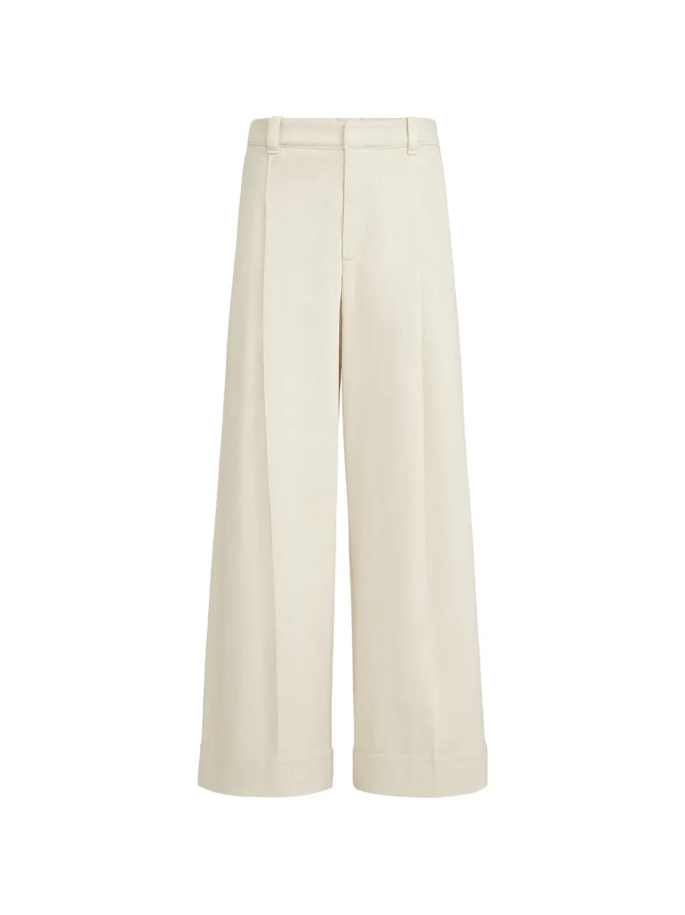 Brunello Cucinelli pleated trousers with monili - Nude