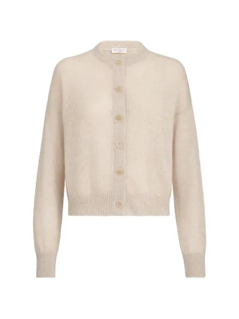 Brunello Cucinelli — sparkling mohair and wool cardigan with monili