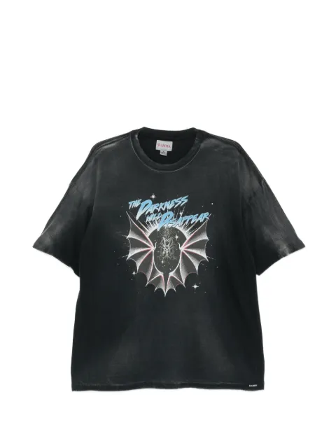 KAMIYA  graphic-print faded-effect T-shirt