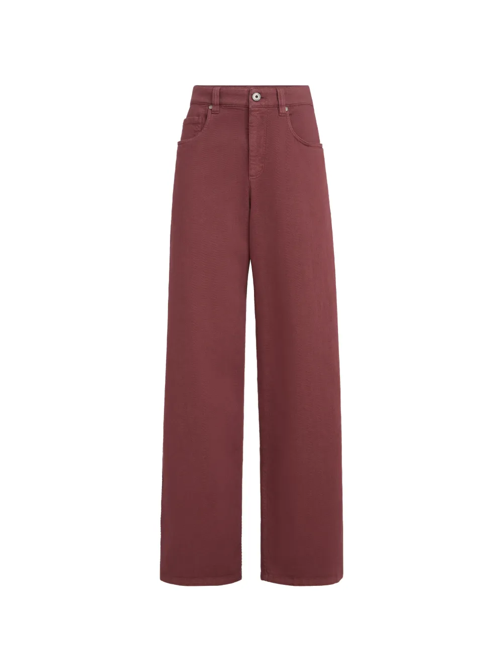 Brunello Cucinelli denim trousers with monili - Rot