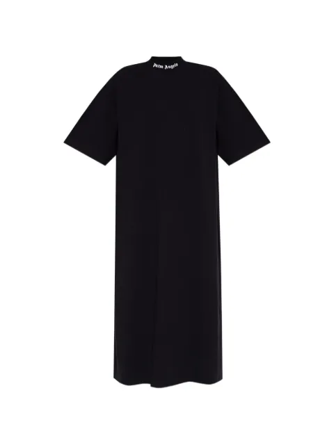Palm Angels logo-print high-neck midi dress