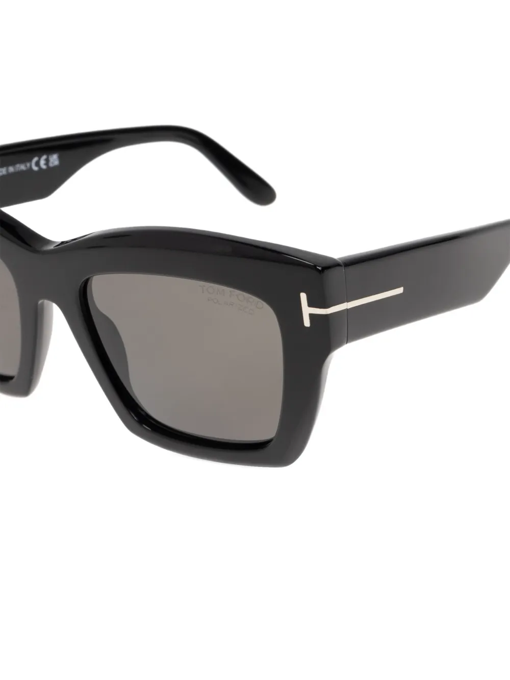 TOM FORD Eyewear T-logo cat-eye zonnebril Zwart