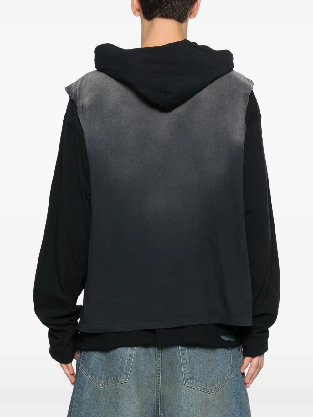 KAMIYA Hoodie met print Zwart