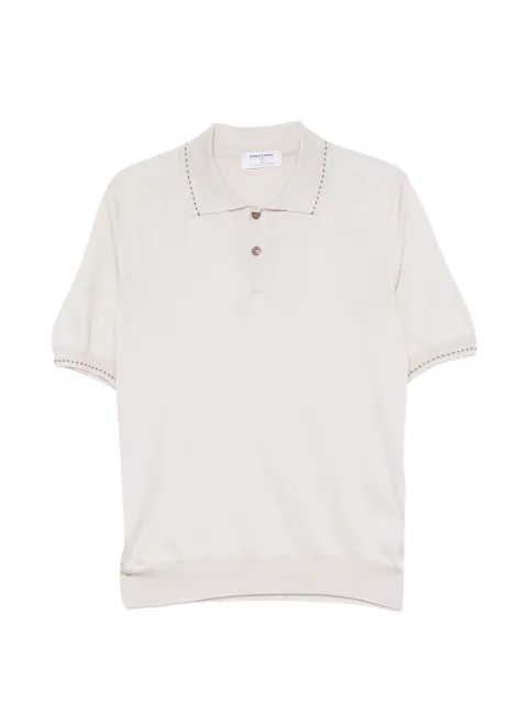 Gran Sasso embroidered-trim short-sleeve polo shirt
