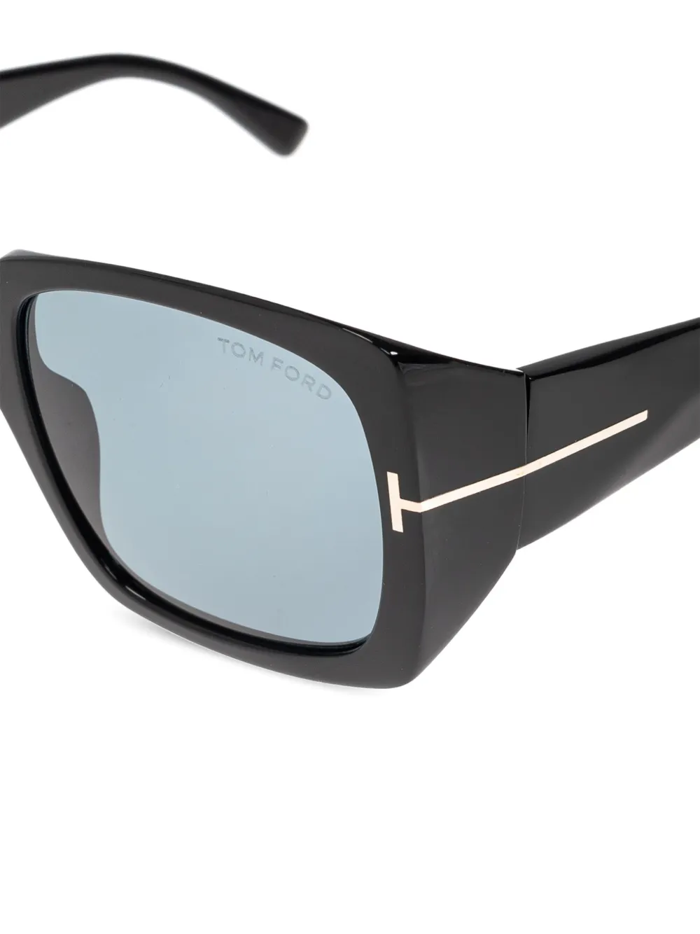 TOM FORD Eyewear Zonnebril met vierkant montuur Zwart