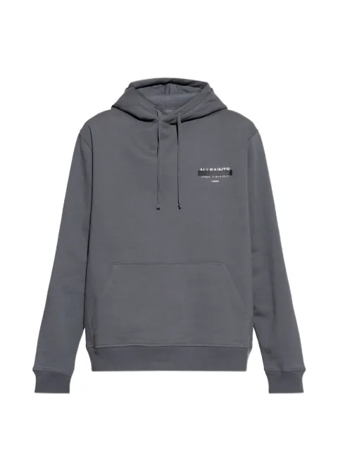 AllSaints logo-print drawstring hoodie