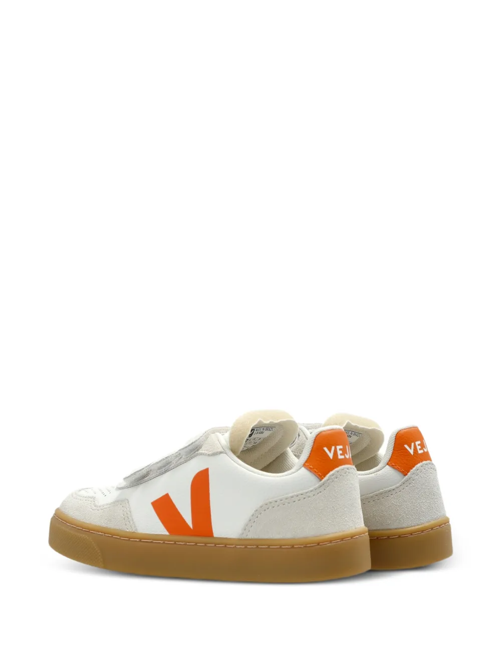 VEJA Kids V-90 touch-strap sneakers Wit