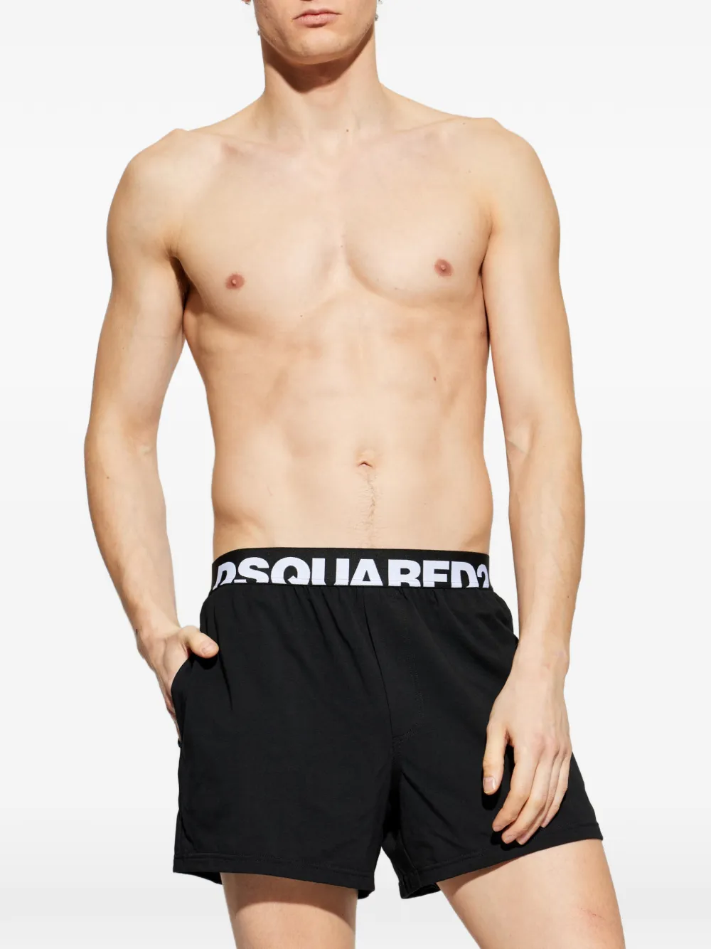 DSQUARED2 Boxershorts met logoband Zwart