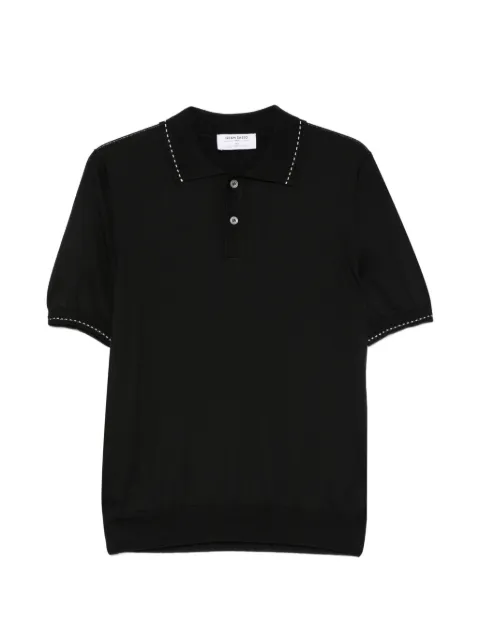 Gran Sasso contrast-stitch short-sleeve polo shirt