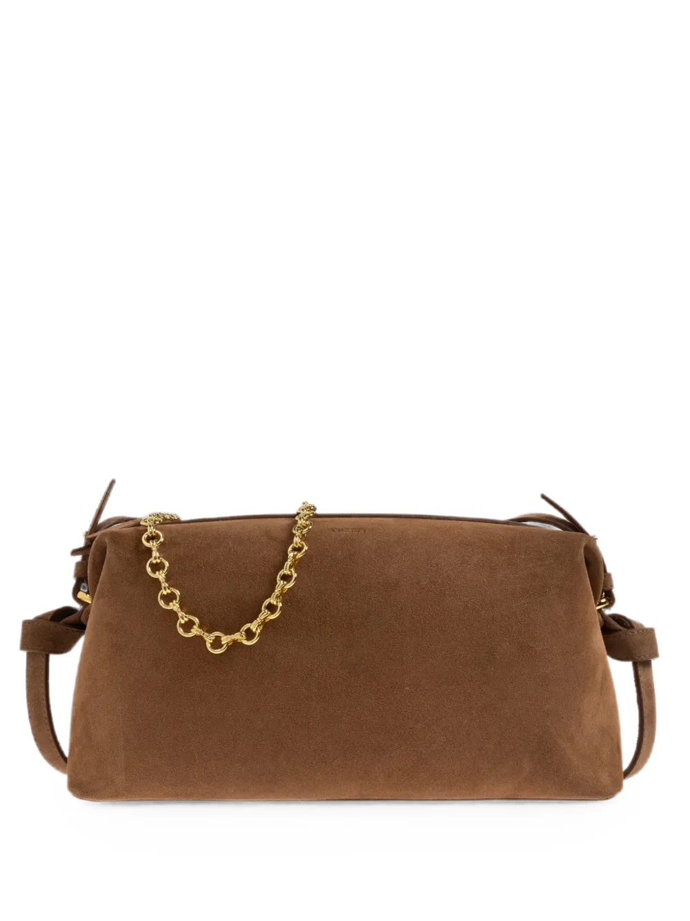 Yuzefi Brioche suede shoulder bag - Marrone