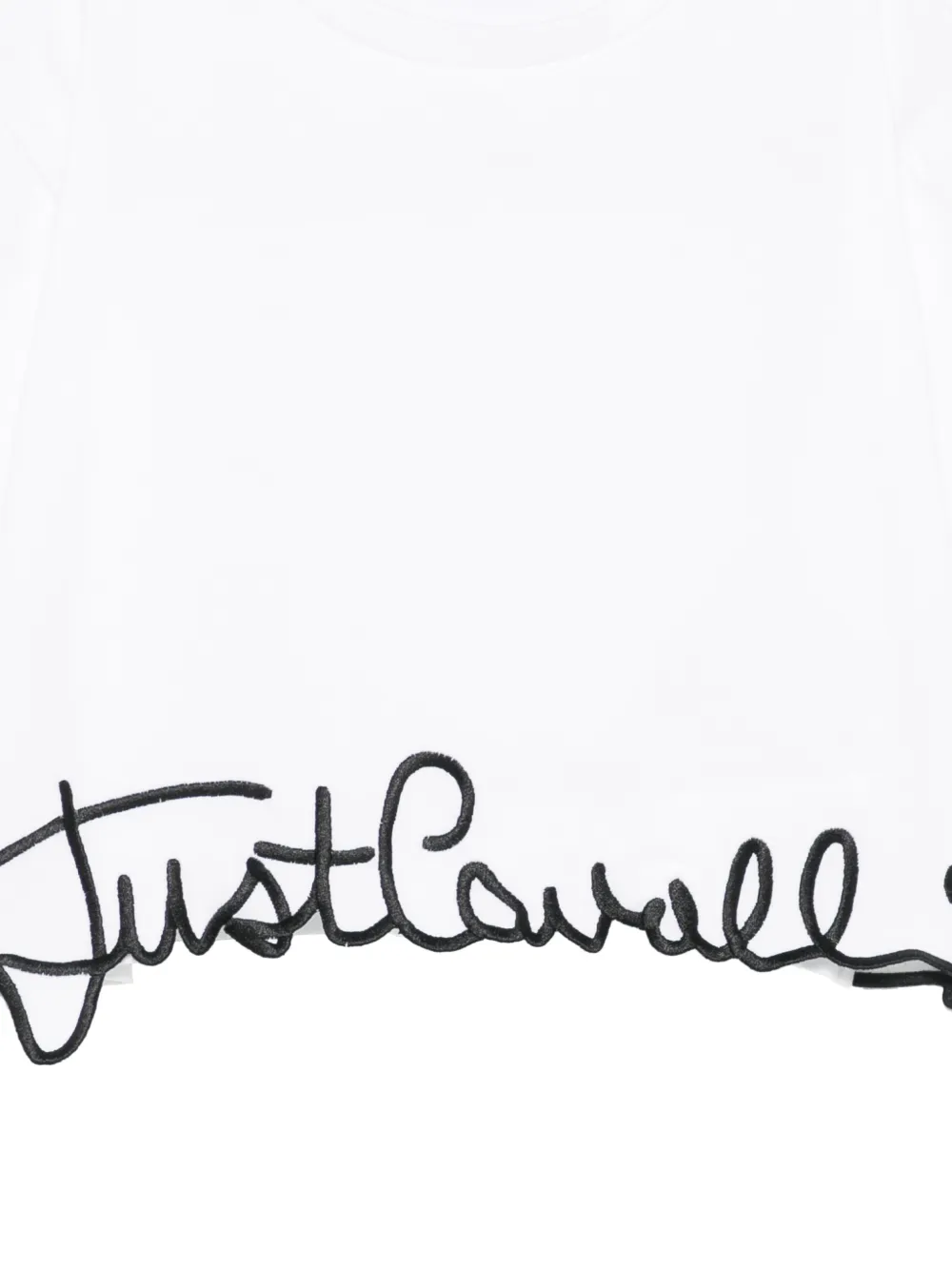 Just Cavalli Kids T-shirt met logopatch Wit