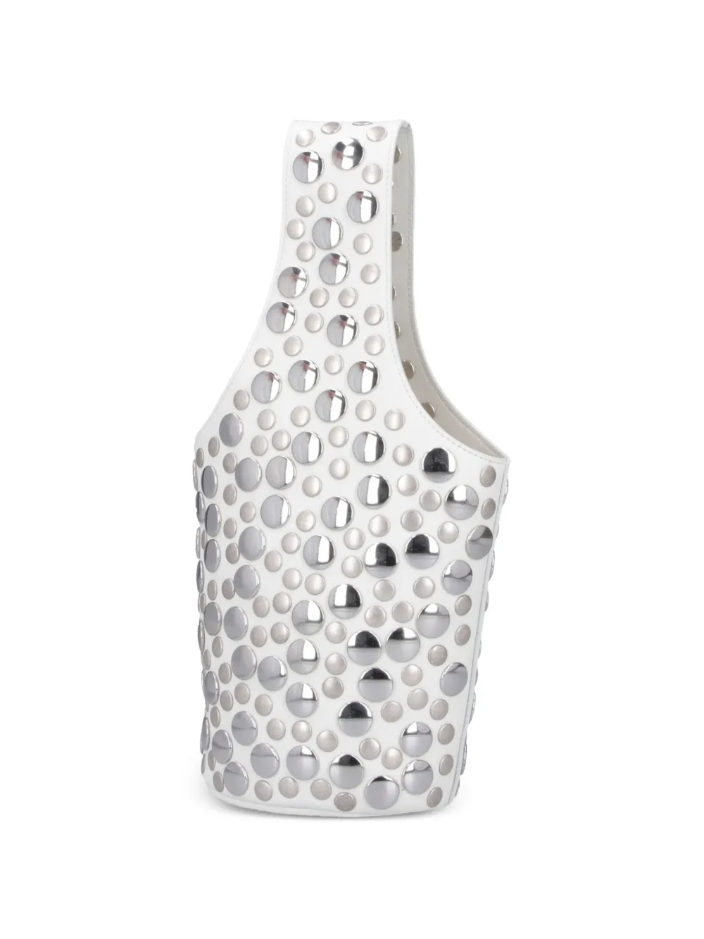 KHAITE Livia shopper verfraaid met studs Wit