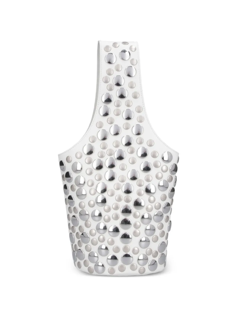 KHAITE Livia shopper verfraaid met studs Wit