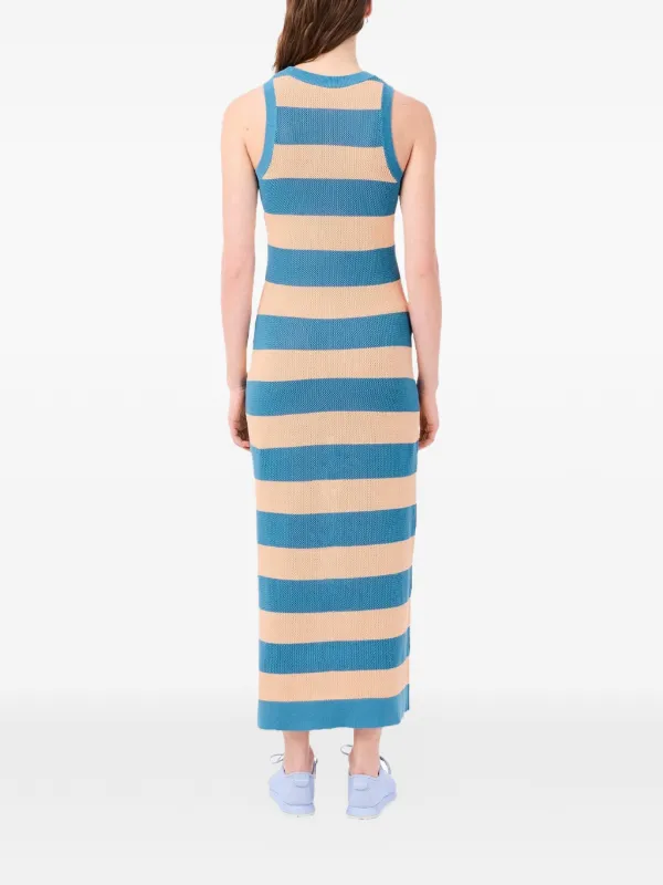 blue striped lacoste dress Lacoste Striped Midi Dress