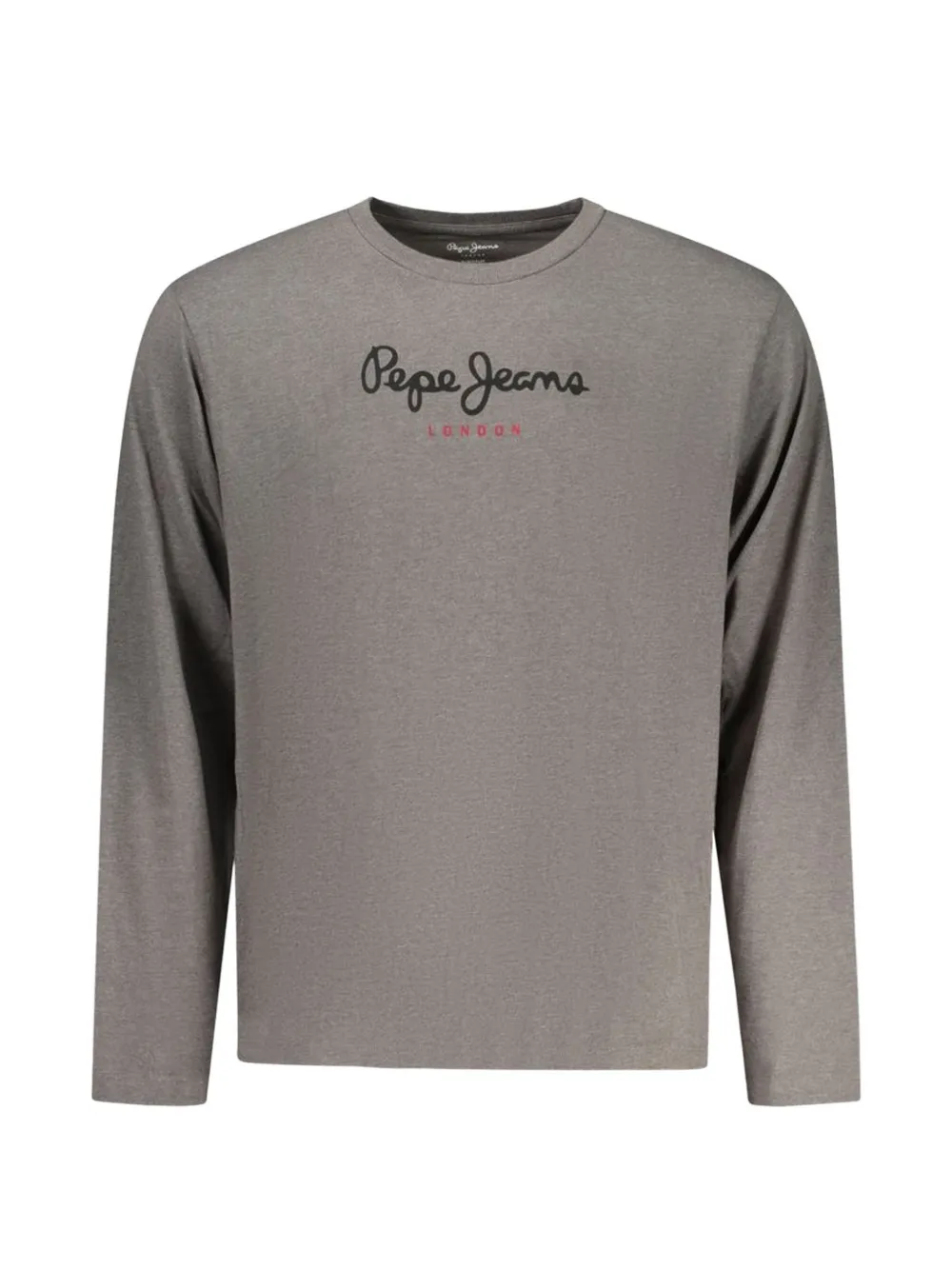 Pepe Jeans logo-print long-sleeve cotton T-shirt - Grigio