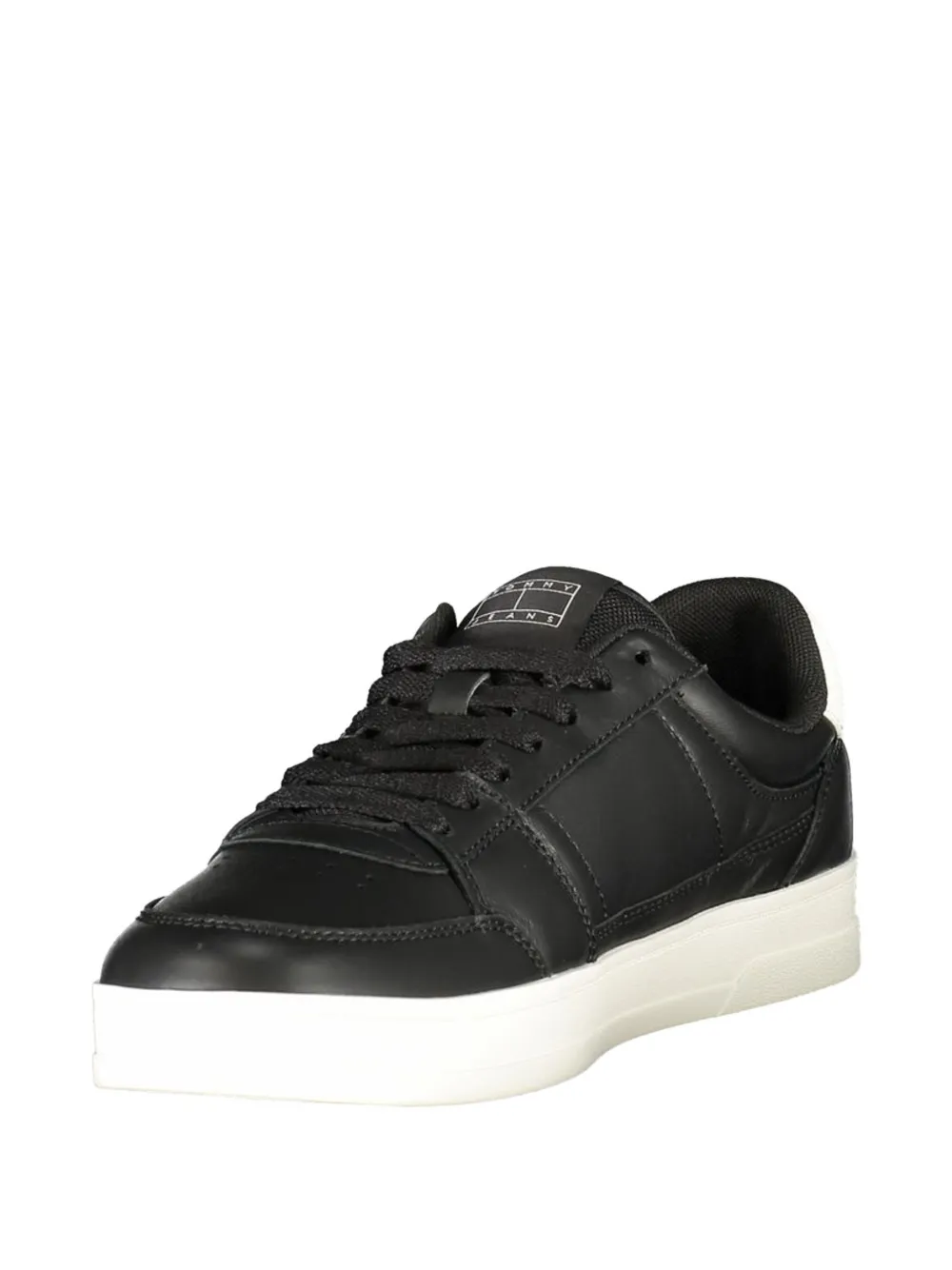 Tommy Hilfiger Greenwich logo-patch sneakers Zwart