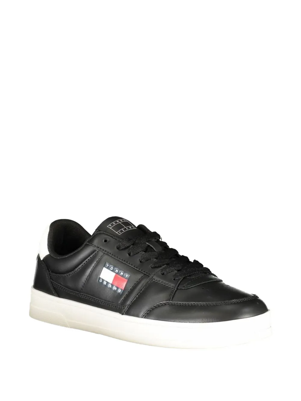 Tommy Hilfiger Greenwich logo-patch sneakers Zwart