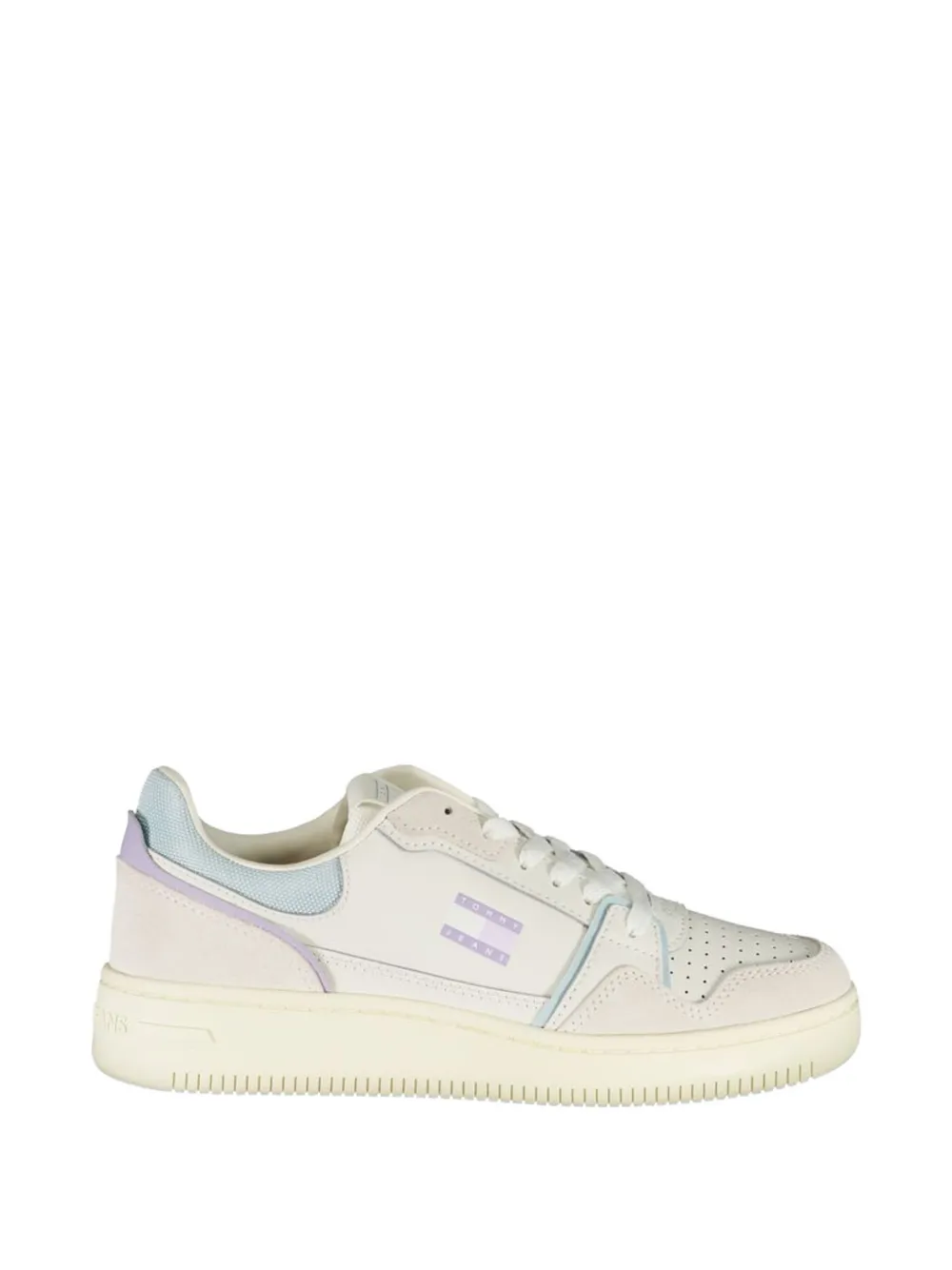 Tommy Hilfiger Retro Basketball Panelled Sneakers In Neutral