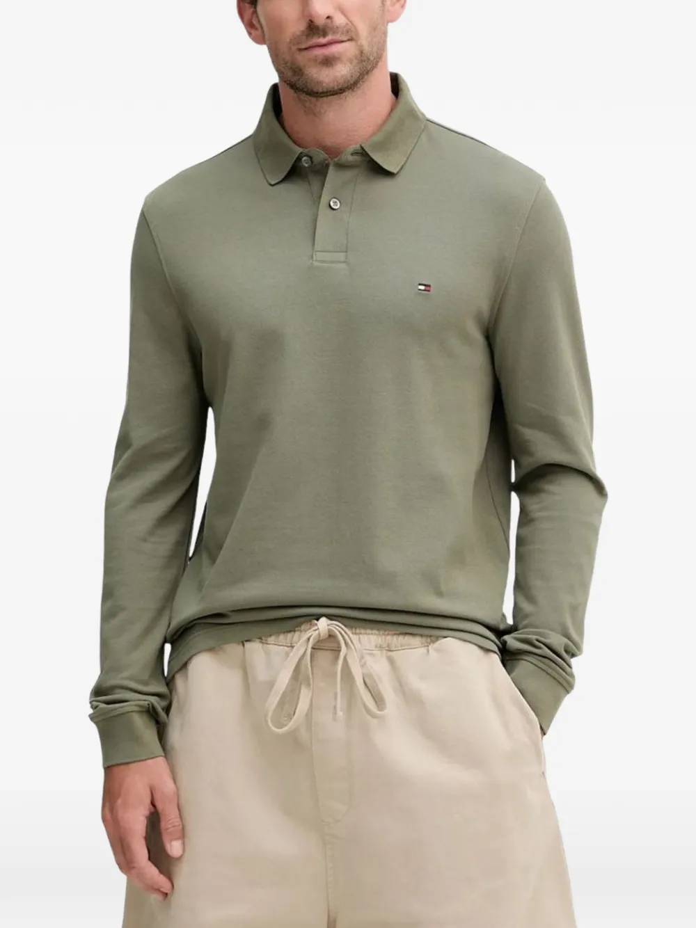 Tommy Hilfiger long-sleeve polo shirt - Grün