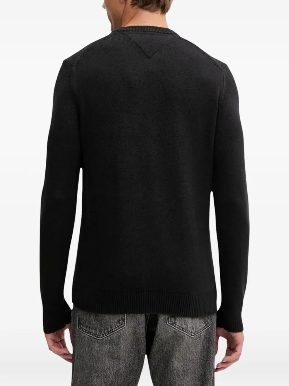 Tommy Jeans Trui met logopatch Zwart