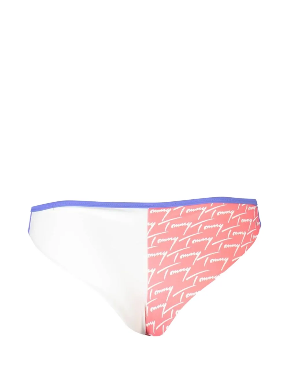 Tommy Hilfiger Bikinislip met colourblocking en logo-print Paars