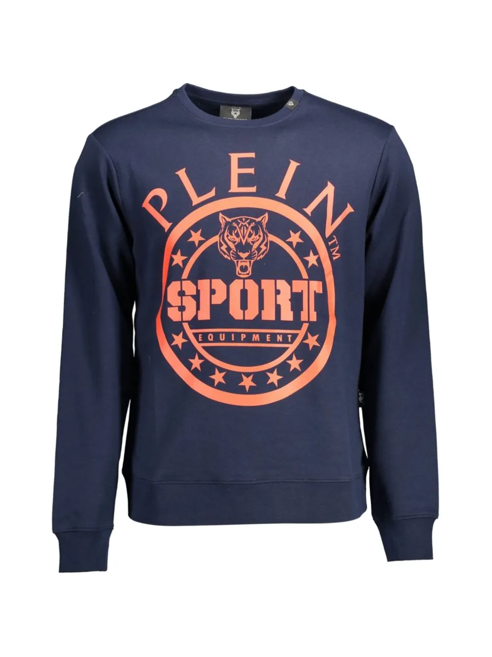 Plein Sport tiger-print crew-neck sweater - Blu