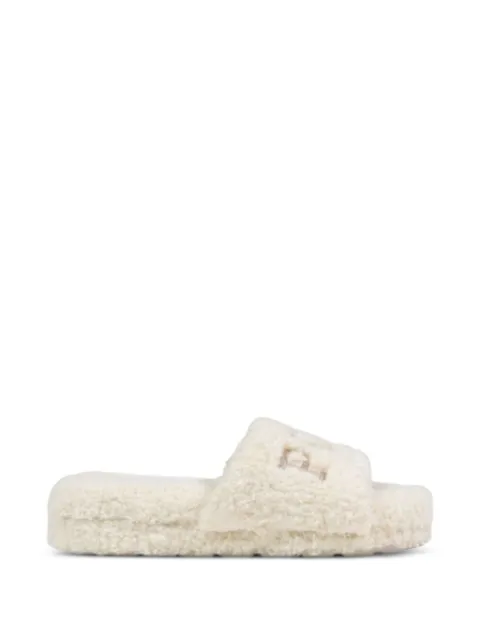 Polo Ralph Lauren fleece logo-embroidered sandals