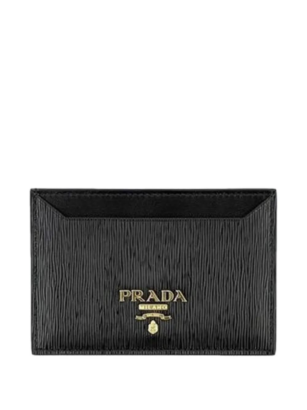 Prada Vitello Move logo-plaque calfskin wallet - Nero