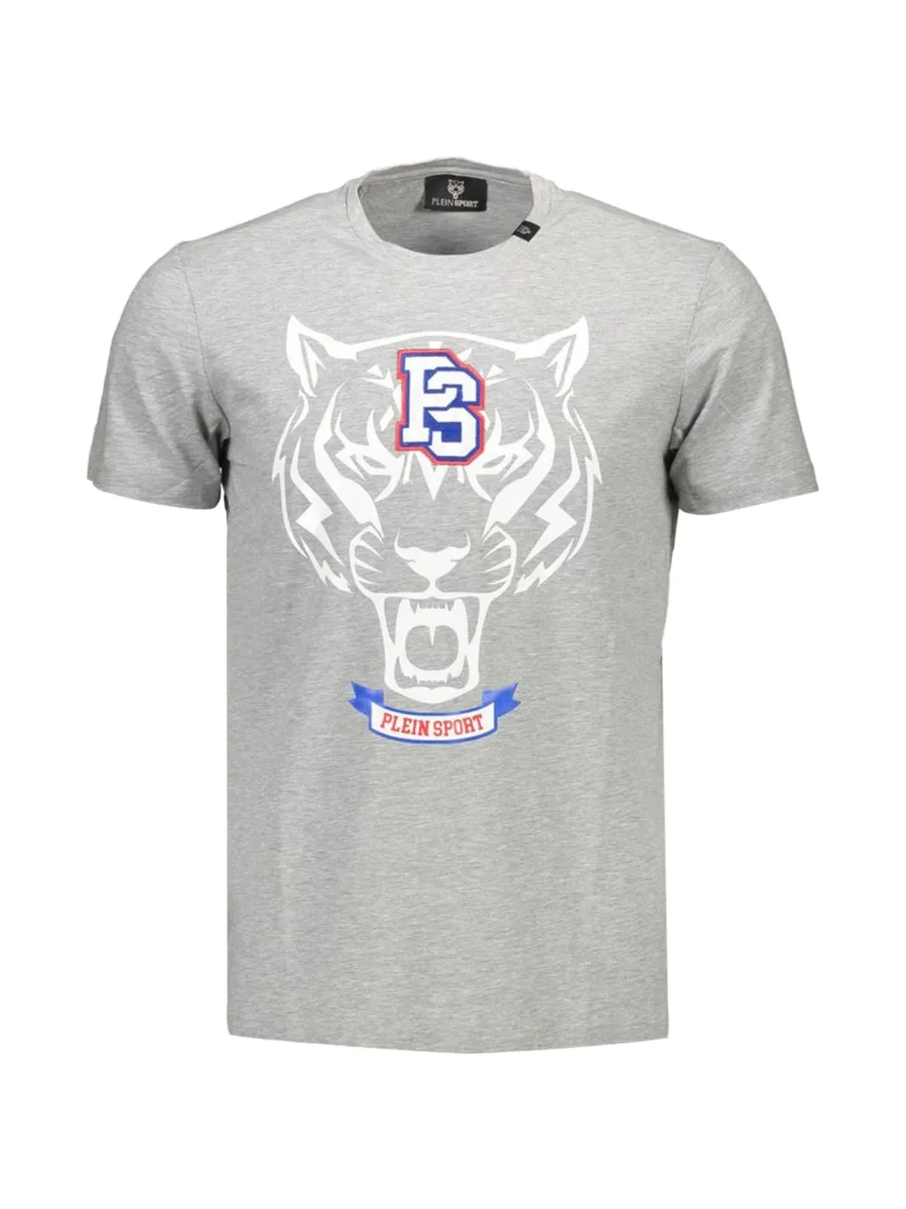 Plein Sport tiger-print T-shirt - Grigio