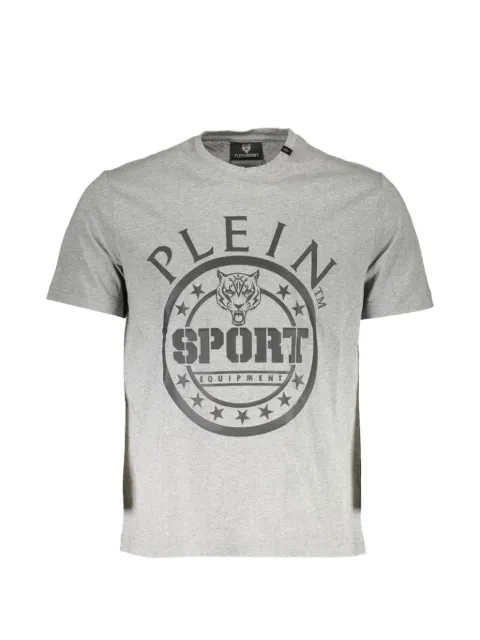 Plein Sport logo-print tiger-graphic T-shirt