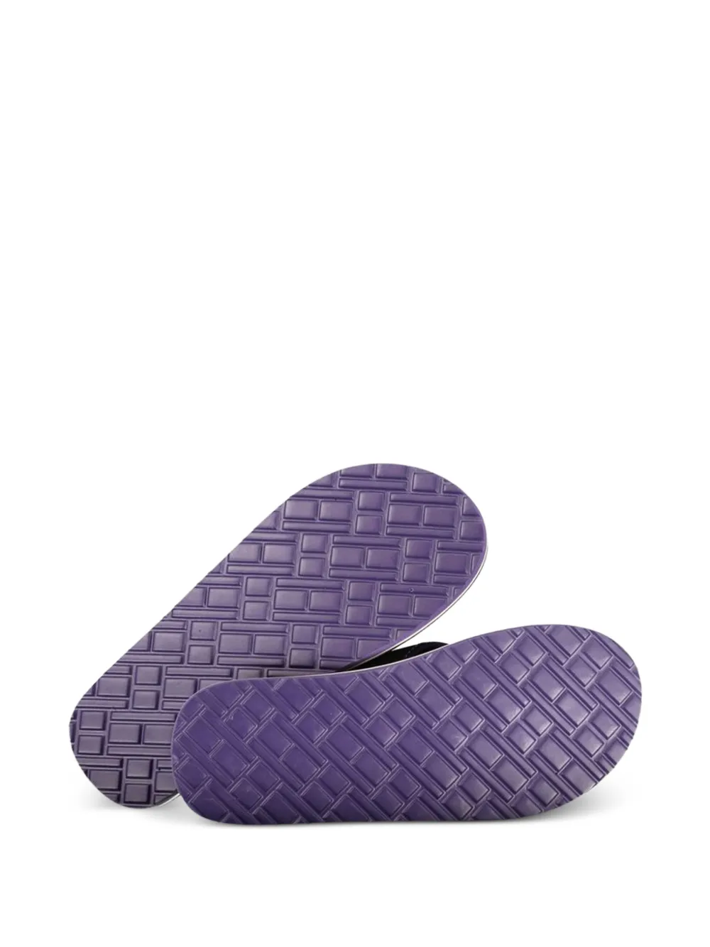 Tommy Hilfiger logo-print thong slides Zwart