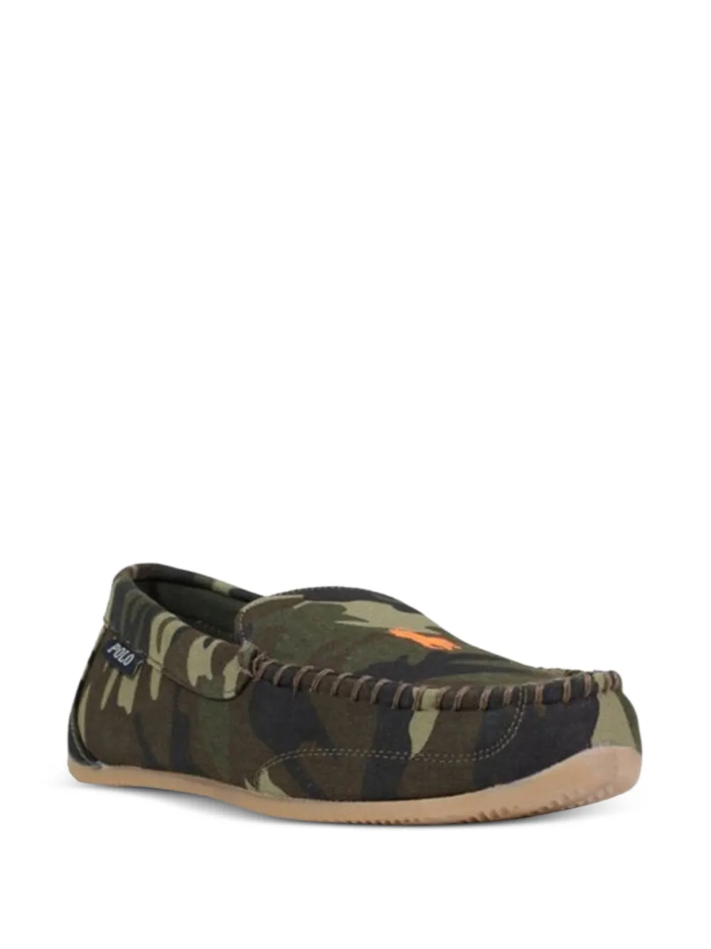 Polo Ralph Lauren Declan camouflage-print loafers Groen