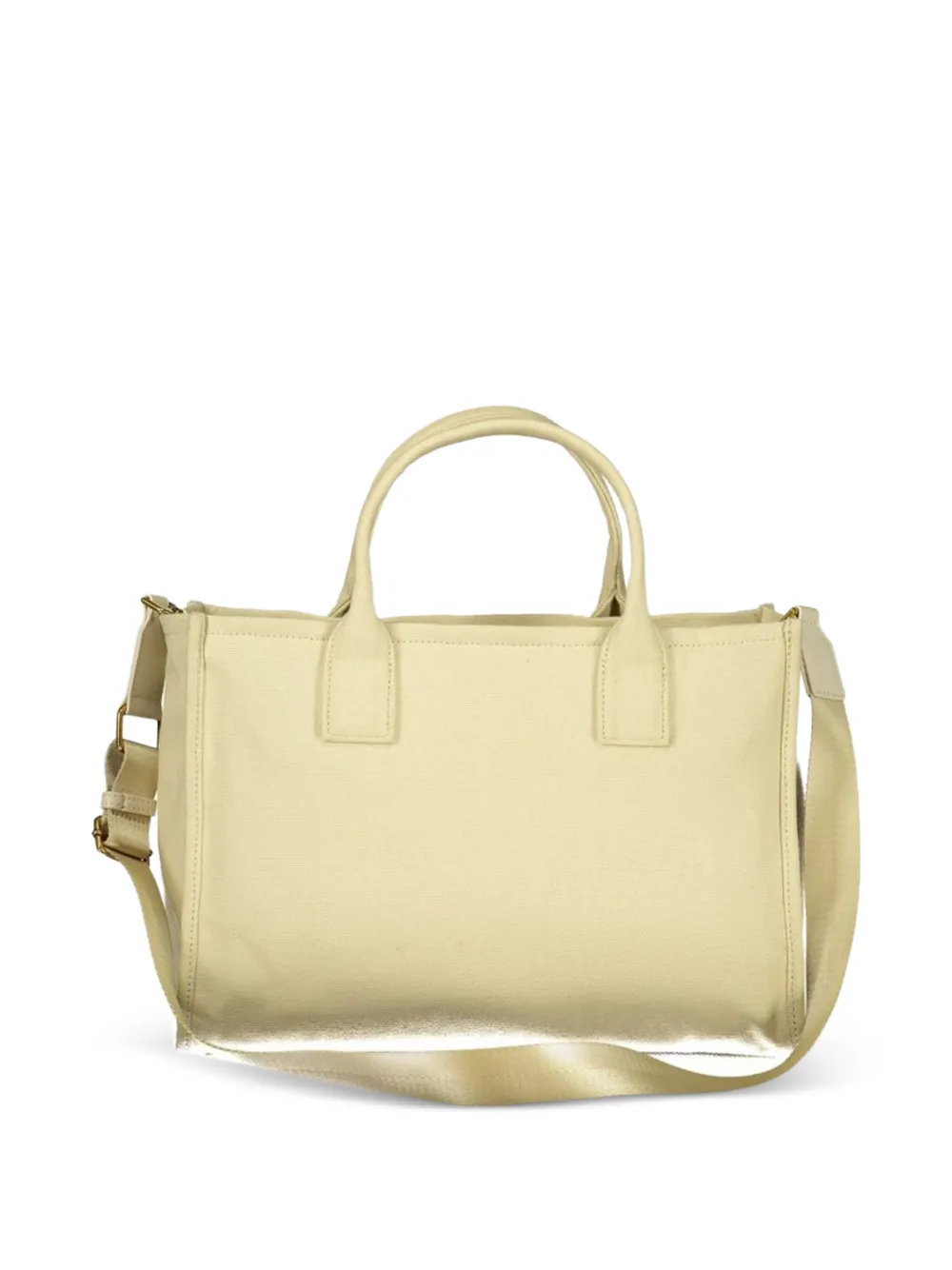 TWINSET Shopper met geborduurd logo Beige