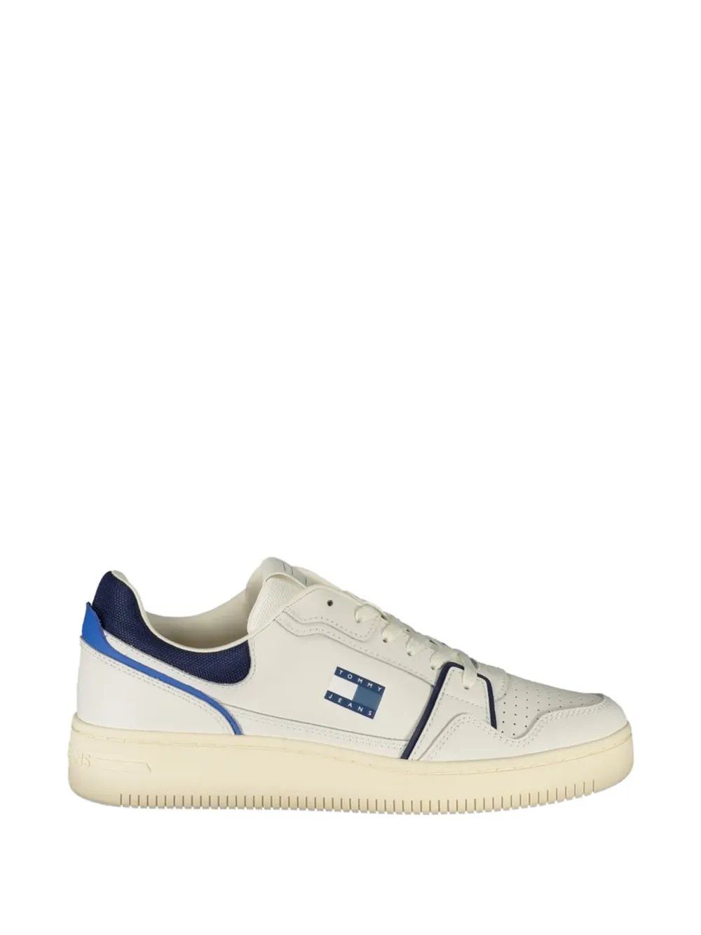 Tommy Hilfiger logo-patch perforated sneakers - Bianco