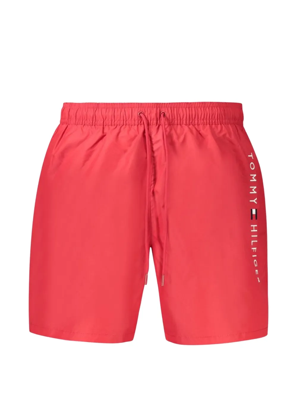 Tommy Hilfiger logo-print drawstring swim shorts - Rosso