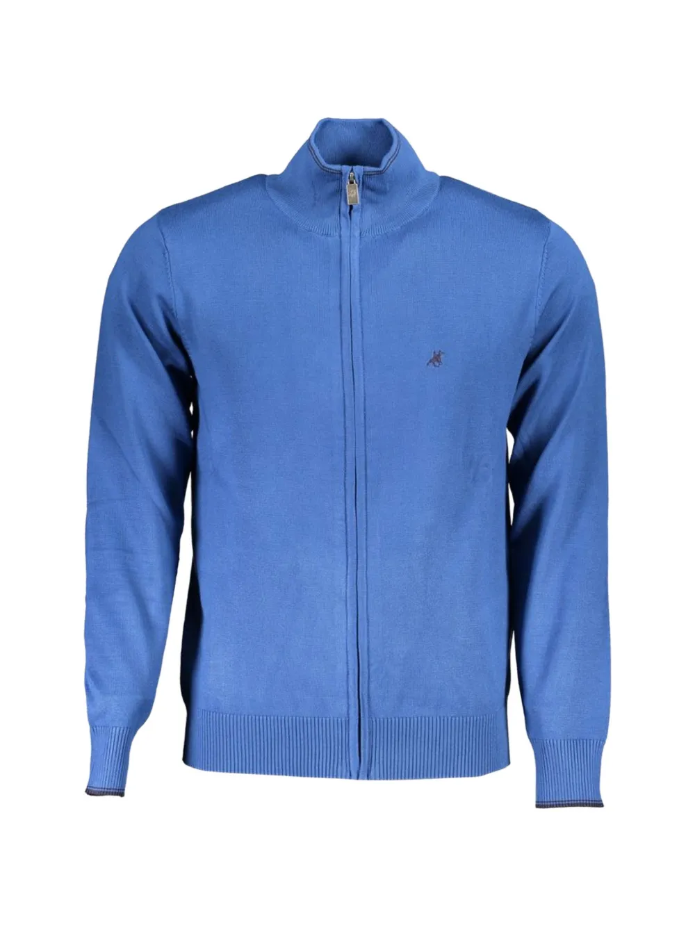 U.S. Grand logo-embroidered zip-up cardigan - Blu