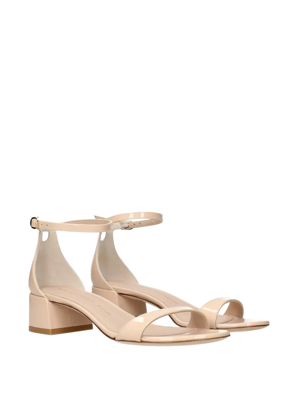 Stuart Weitzman Nudistcurve block-heel sandals Beige