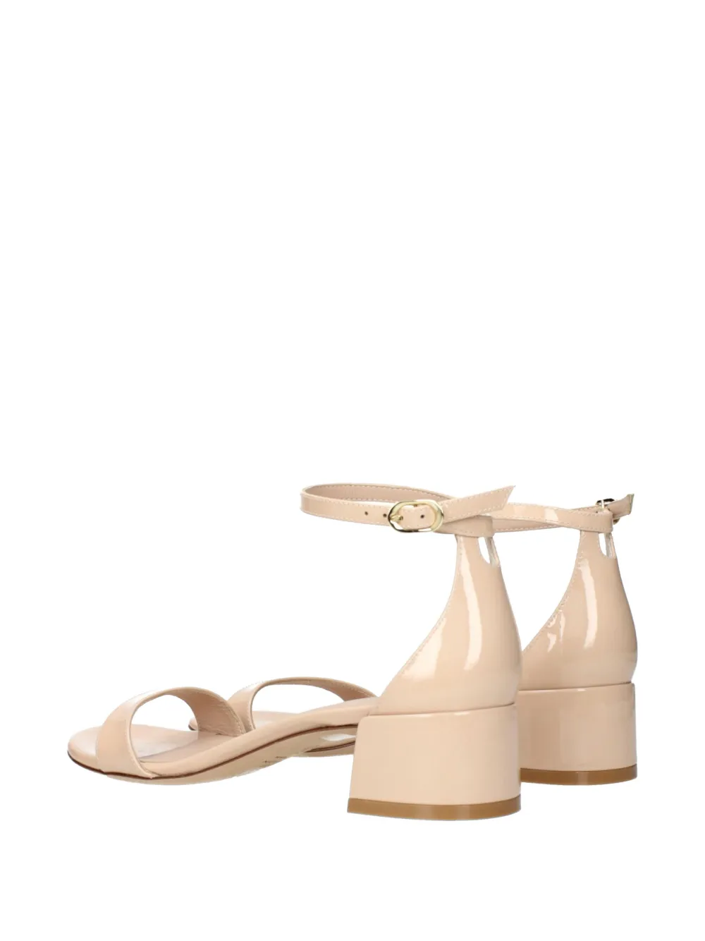 Stuart Weitzman Nudistcurve block-heel sandals Beige