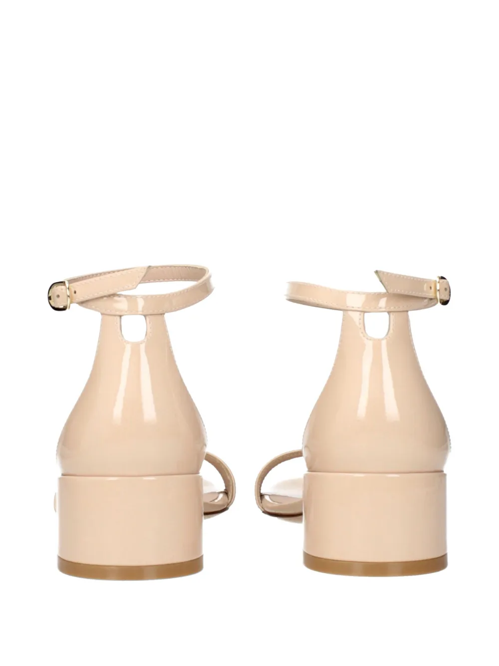 Stuart Weitzman Nudistcurve block-heel sandals Beige