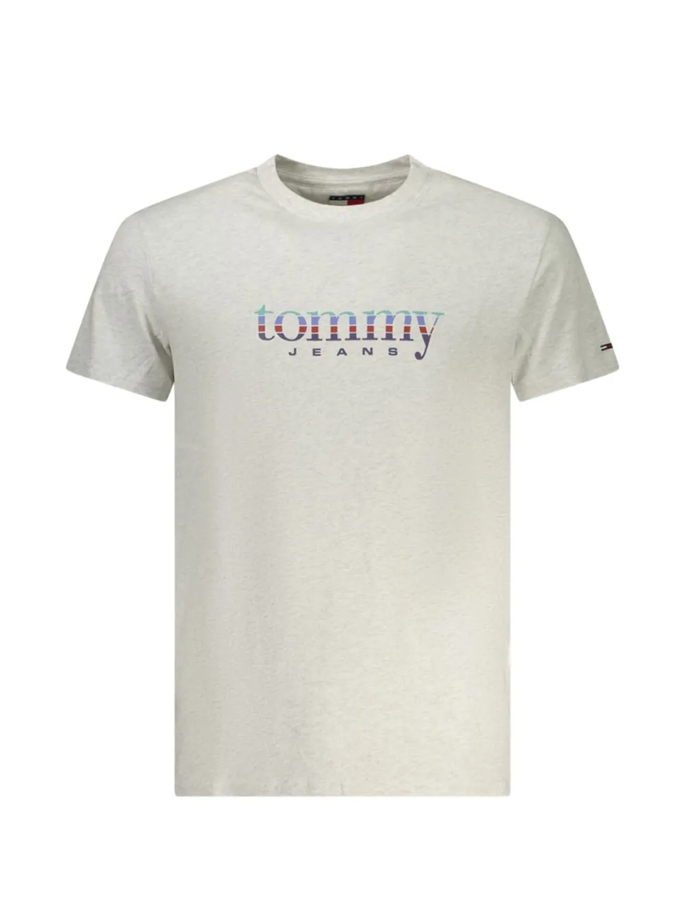 Tommy Hilfiger logo-print cotton T-shirt - Grigio