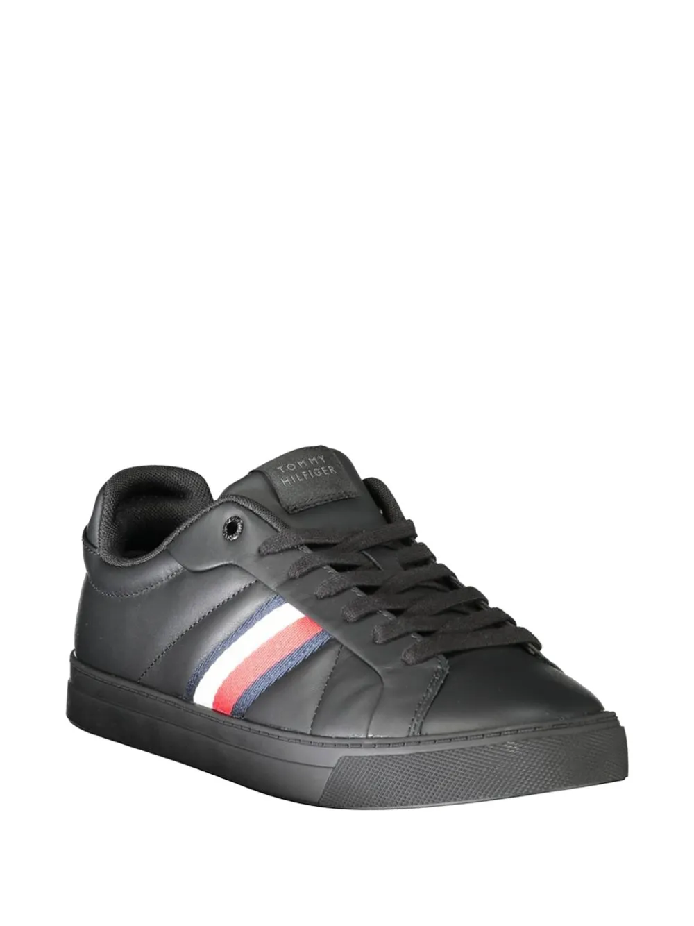 Tommy Hilfiger Icon Court sneakers met logo-detail Zwart