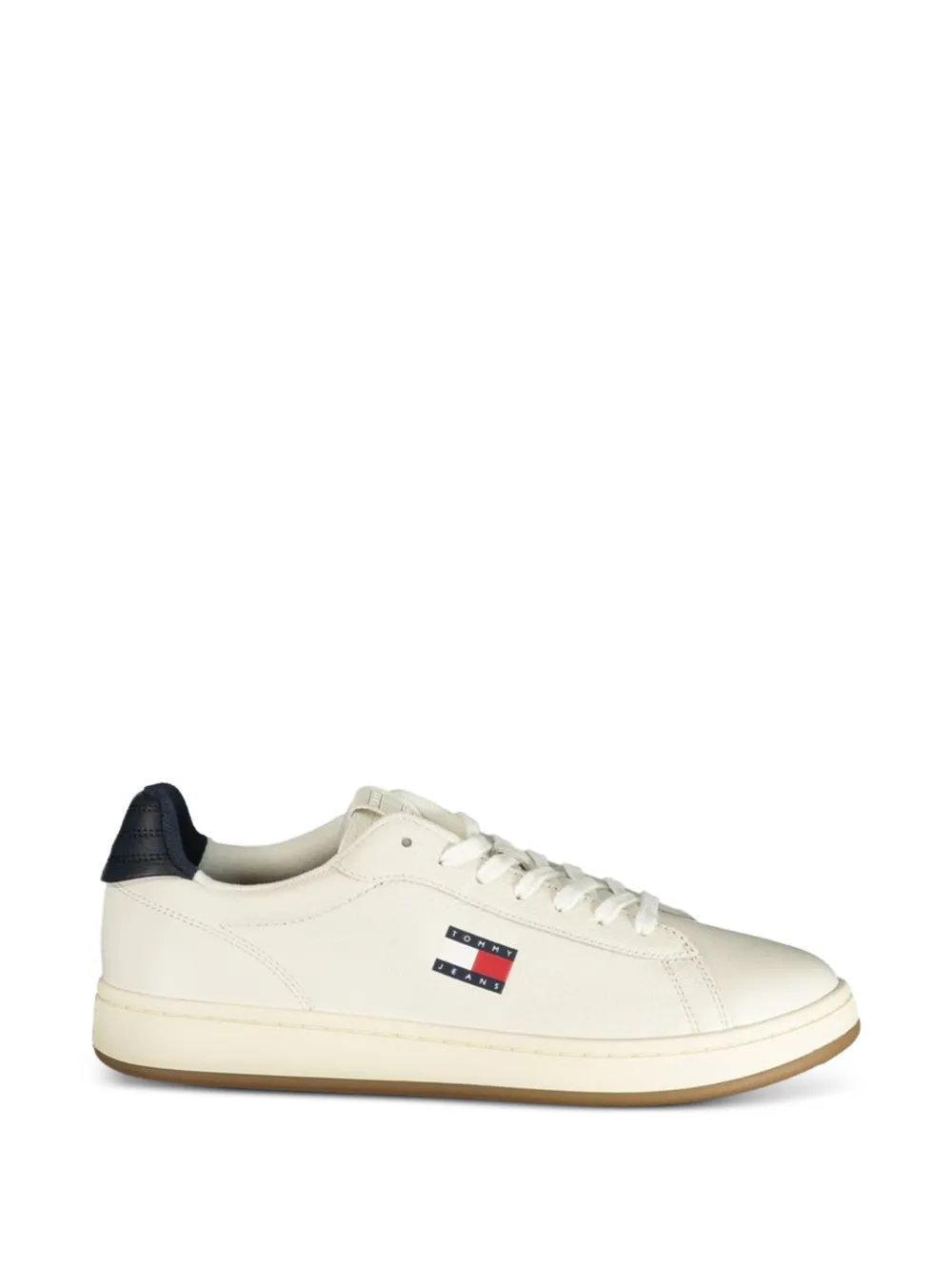 Tommy Hilfiger logo-patch lace-up sneakers - Nude