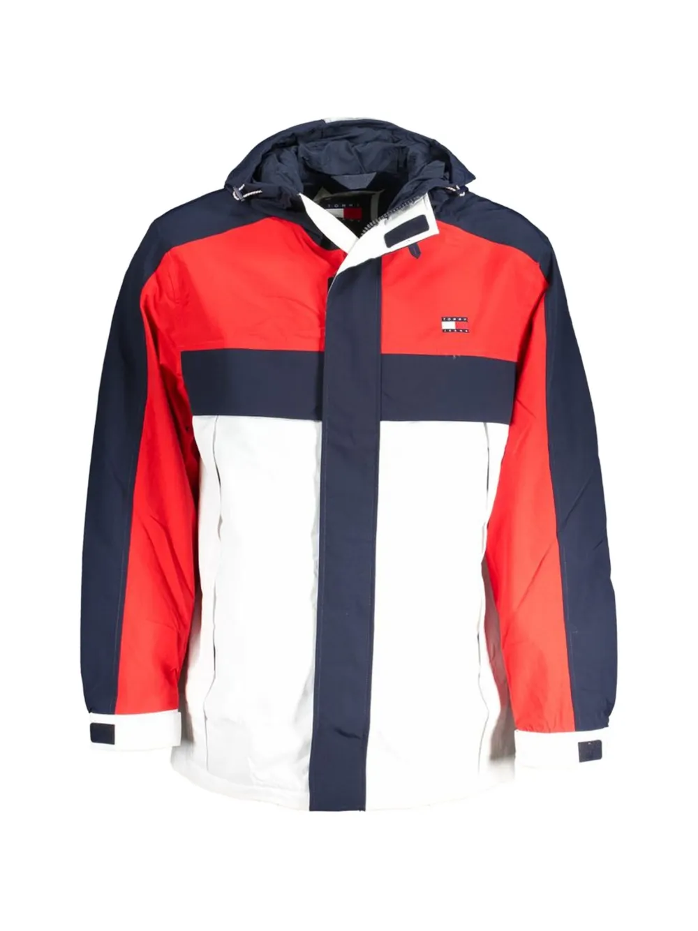 Tommy Jeans Colorblock Windbreaker Jacket In Red
